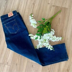 Levi's Dark Wash Classic Straight Jeans